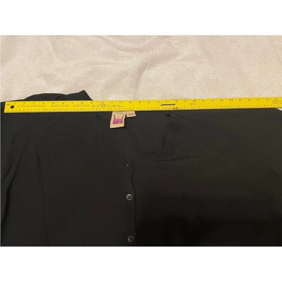 Original Anthony Large Black Poncho Shirt Nwot Sleeves Boho - Picture 9 of 11